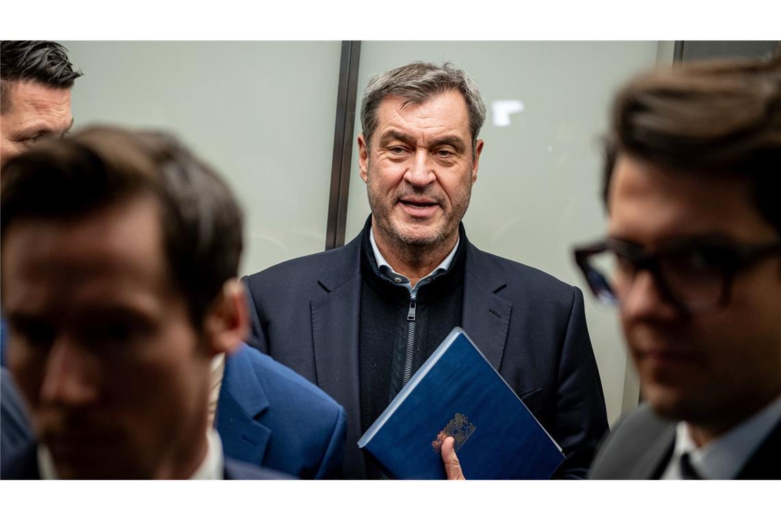 CSU berät am Donnerstag als erste Partei Koalitionsvertrag der geplanten Bundesregierung CSU-Chef Markus Söder will sich am Donnerstag mit den Gremien seiner Partei beraten. (Archivbild)