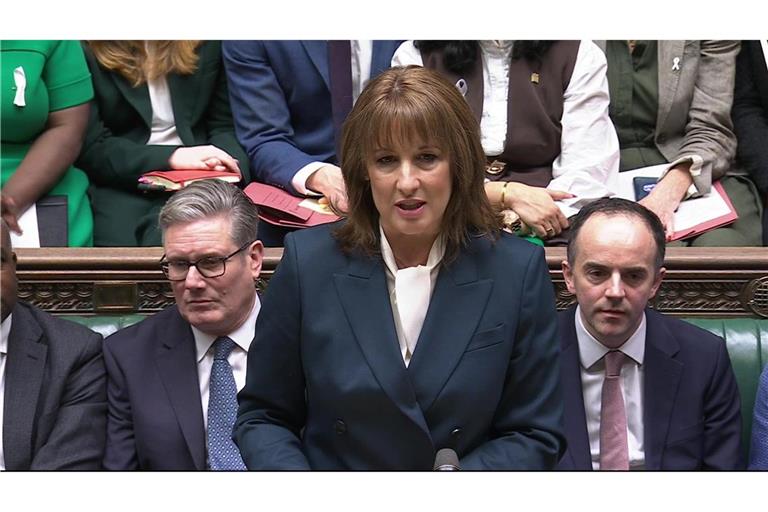 Da war eigentlich schon alles gesagt: Finanzministerin Reeves stellt dem Parlament ihren Haushalt vor.