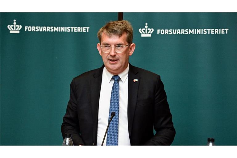 Dänemarks Verteidigungsminister Troels Lund Poulsen äußerte sich auf einer Pressekonferenz mit Justizminister Peter Hummelgaard. (Archivbild)