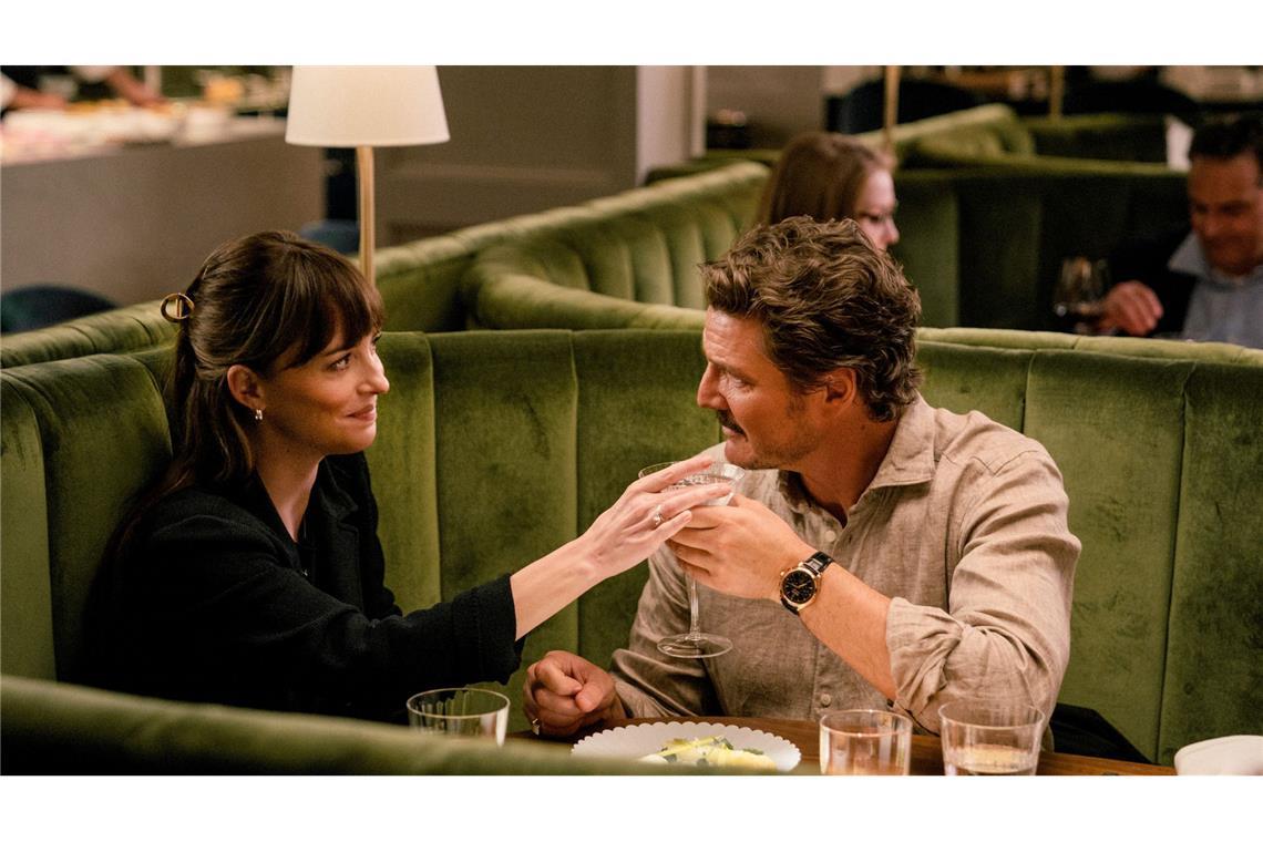 Dakota Johnson als Lucy und Pedro Pascal als Harry in  „Was ist Liebe wert – Materialists“.