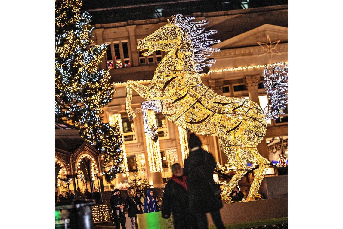 Damals hat sich das Stuttgart das noch geleistet: Im vergangenen Jahr strahlte das Rössle noch auf dem Stuttgarter Schlossplatz.