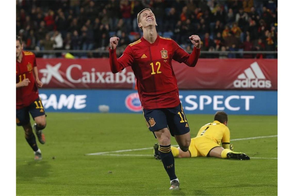 Dani Olmo kommt aus Zagreb nach Leipzig. Foto: Miguel Morenatti/AP/dpa