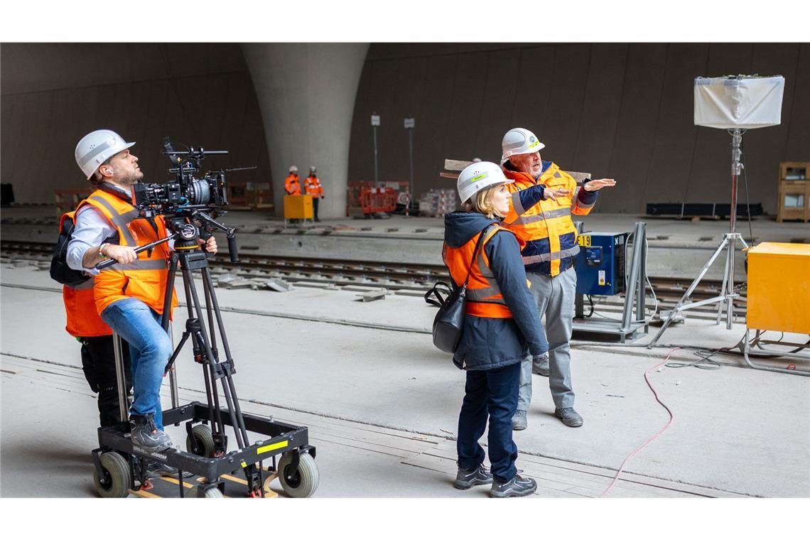 Axel Milberg als Ingenieur auf der S-21-Baustelle