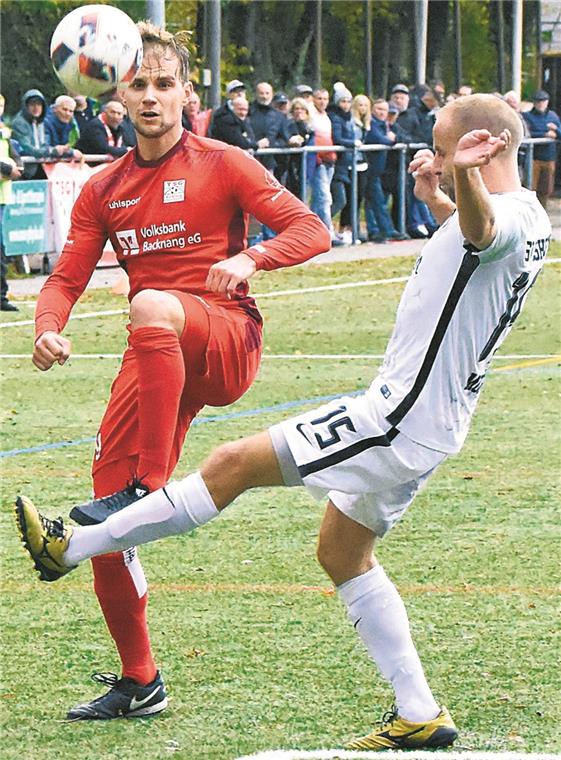 Daniel Lang (links) möchte mit der TSG Backnang endlich wieder gewinnen.Foto: T. Sellmaier