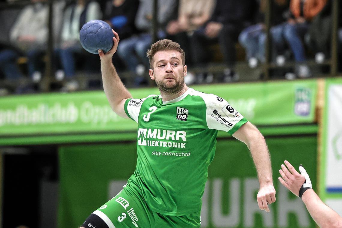 Siegen ist für den HC Oppenweiler/Backnang Pflicht Daniel Schliedermann fehlte zuletzt krankheitsbedingt. Der HCOB hofft aber, dass er gegen Waiblingen wieder spielen kann. Foto: Alexander Becher