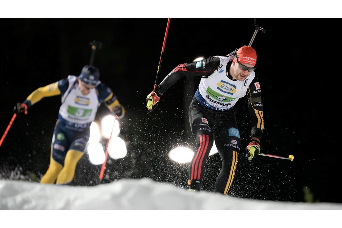 Danilo Riethmüller belegte mit der Männer-Staffel Platz vier.