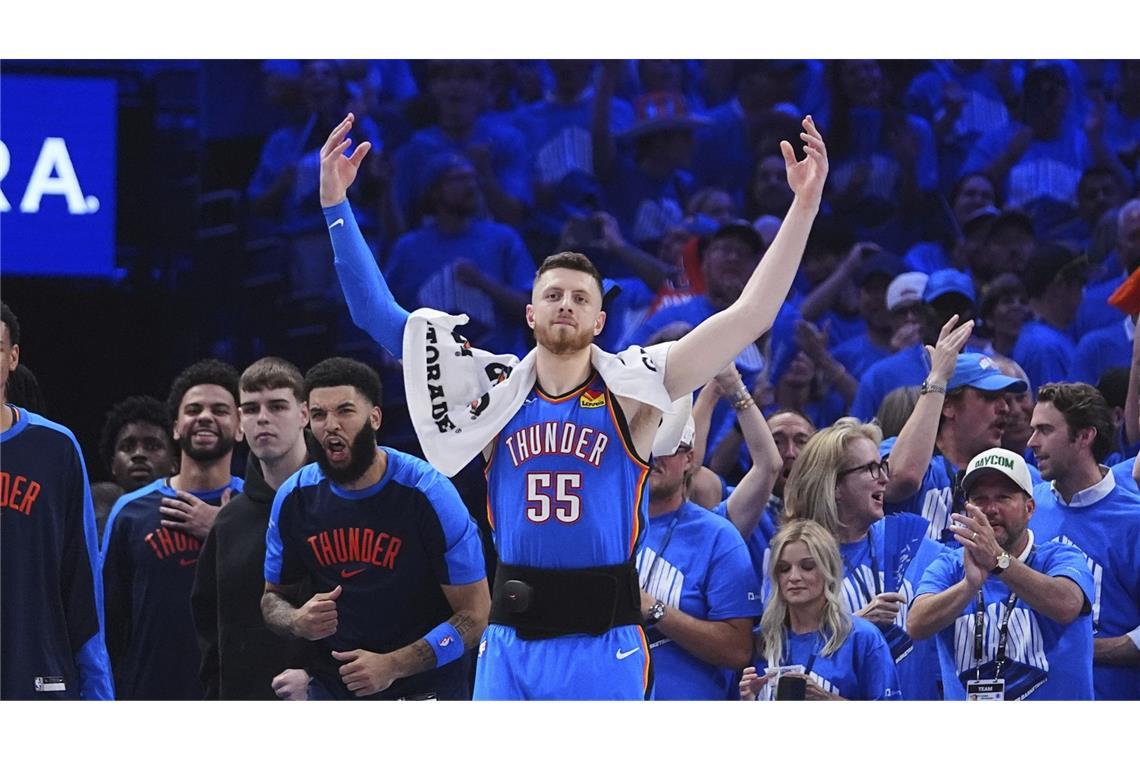 „Danke Dirk“, sagte Isaiah Hartenstein nach dem Sieg im siebten Spiel gegen die Indiana Pacers.