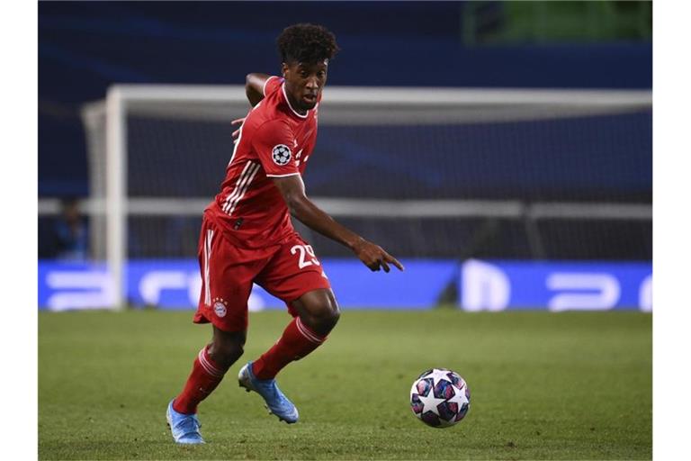 Darf beim FC Bayern München von Beginn an ran: Kingsley Coman. Foto: Franck Fife/pool AFP via AP/dpa