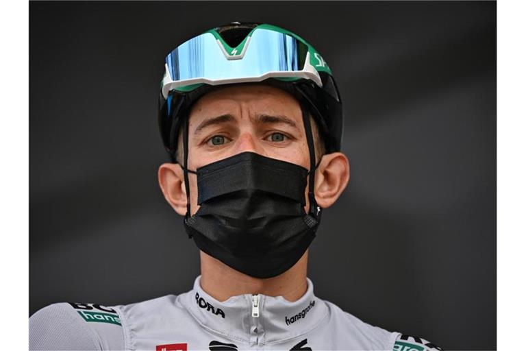 Darf mit Bora-hansgrohe nun doch bei Dwars door Vlaanderen starten: Nils Politt. Foto: David Stockman/BELGA/dpa
