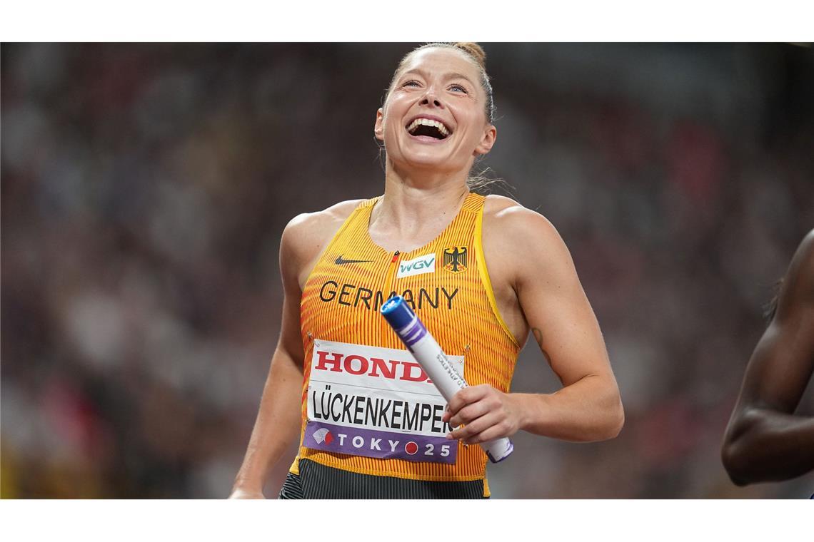 Olympiasiegerin Ogunleye ohne Medaille - "Krasser Zehnkampf" Darf sich auf den Endlauf mit der deutschen Staffel freuen: Gina Lückenkemper.