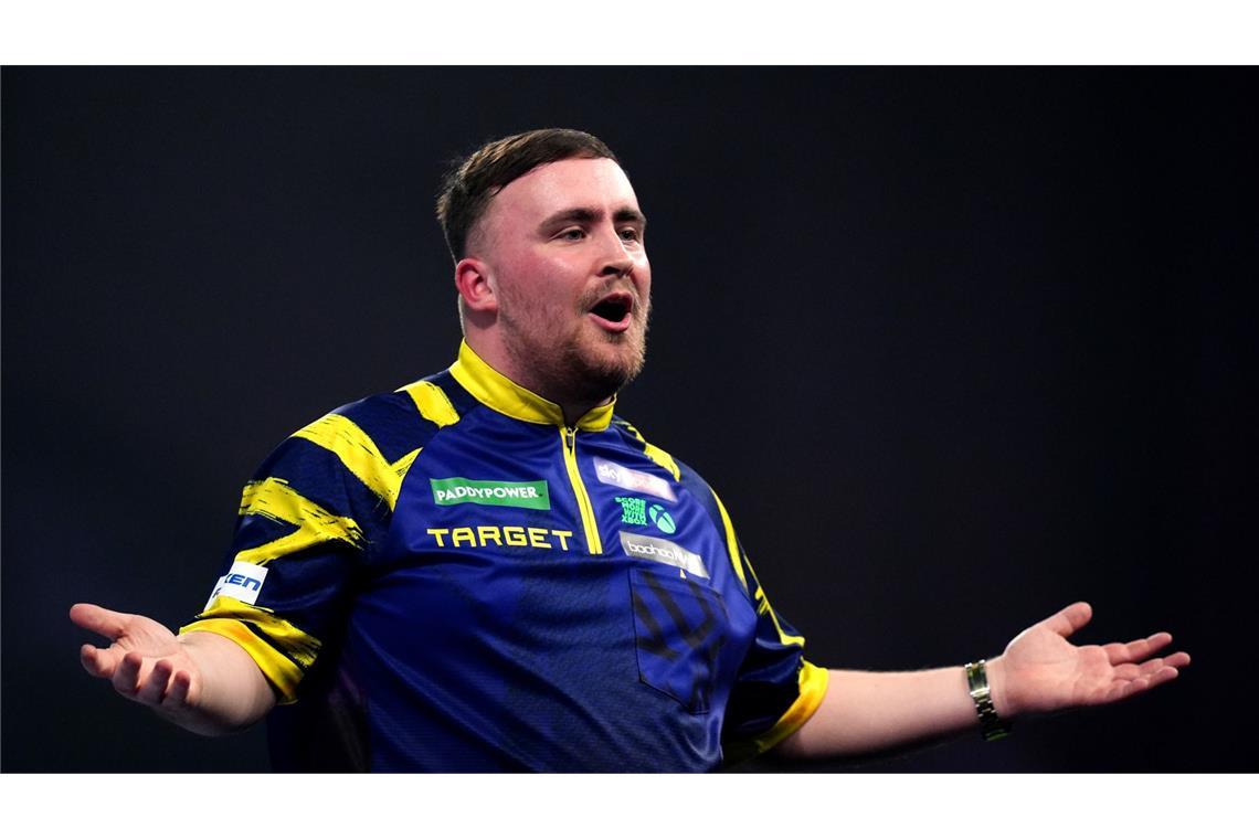 Darts-Weltmeister Luke Littler hat sich mit dem Publikum im Ally Pally angelegt.