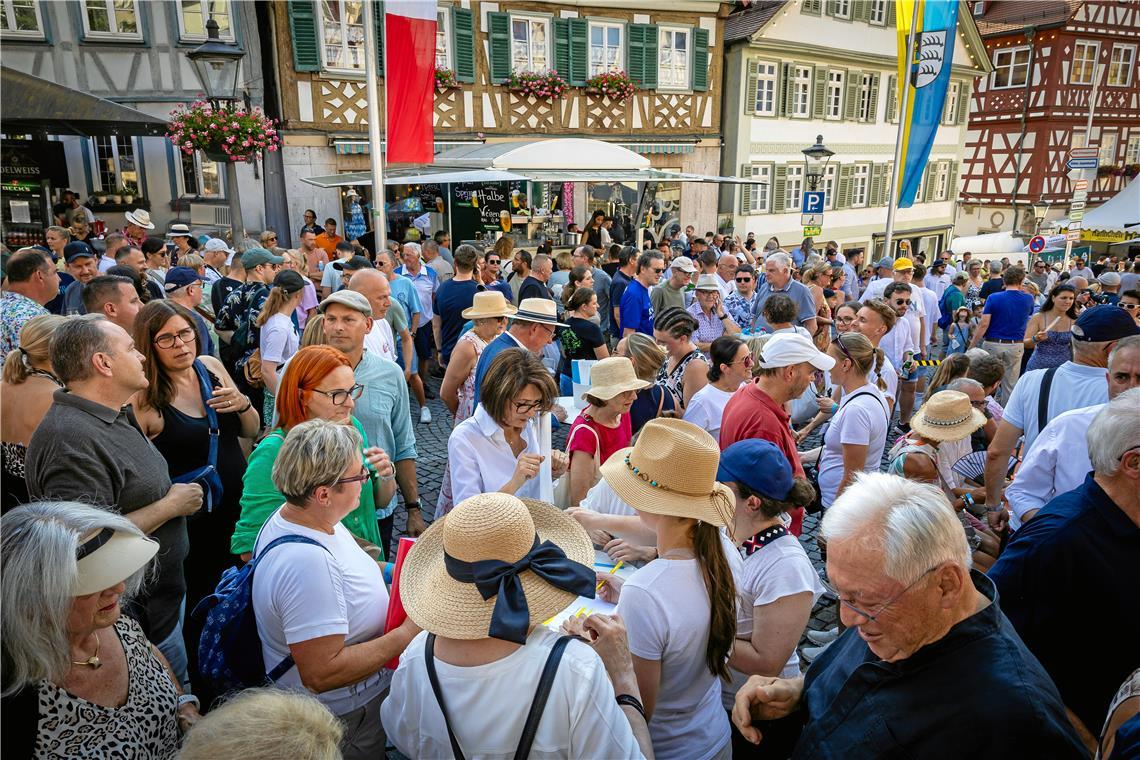 Das 54. Backnanger Straßenfest ist gestartet.
