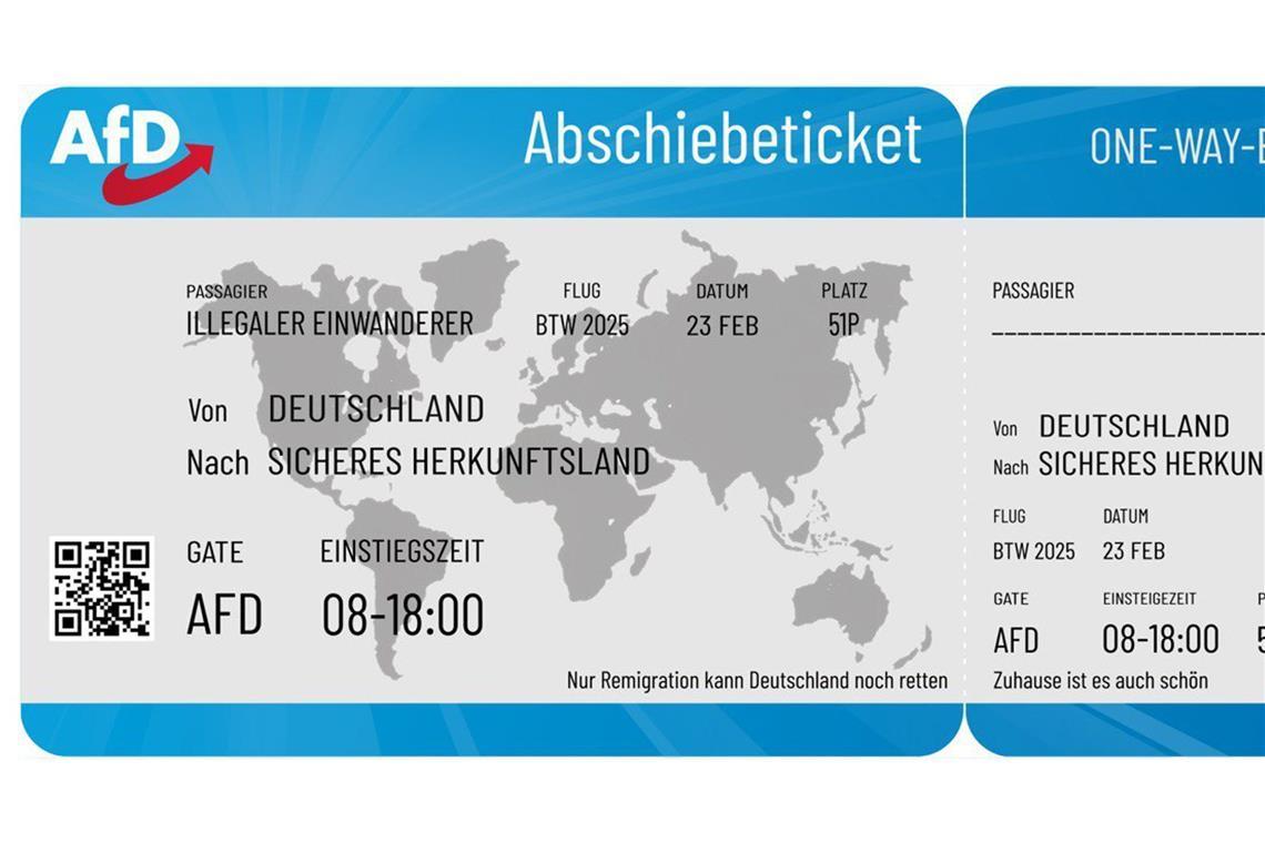 „Menschenfeindliche Rhetorik“ – AfD-Wahlwerbung sorgt für  Empörung