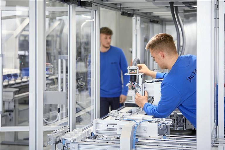 Das Allmersbacher Unternehmen Harro Höfliger produziert und montiert seine Anlagen für US-Kunden in Deutschland. Foto: Harro Höfliger