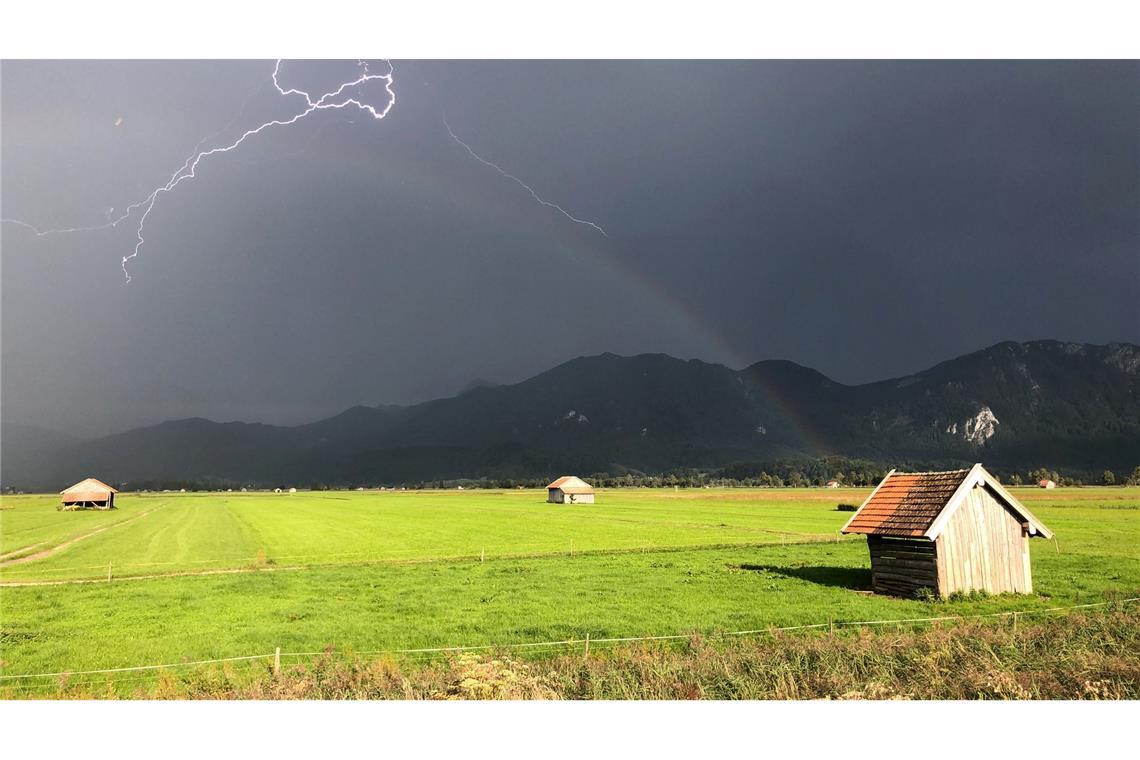 Das Alpenvorland gilt generell als blitzreich. (Archivfoto)