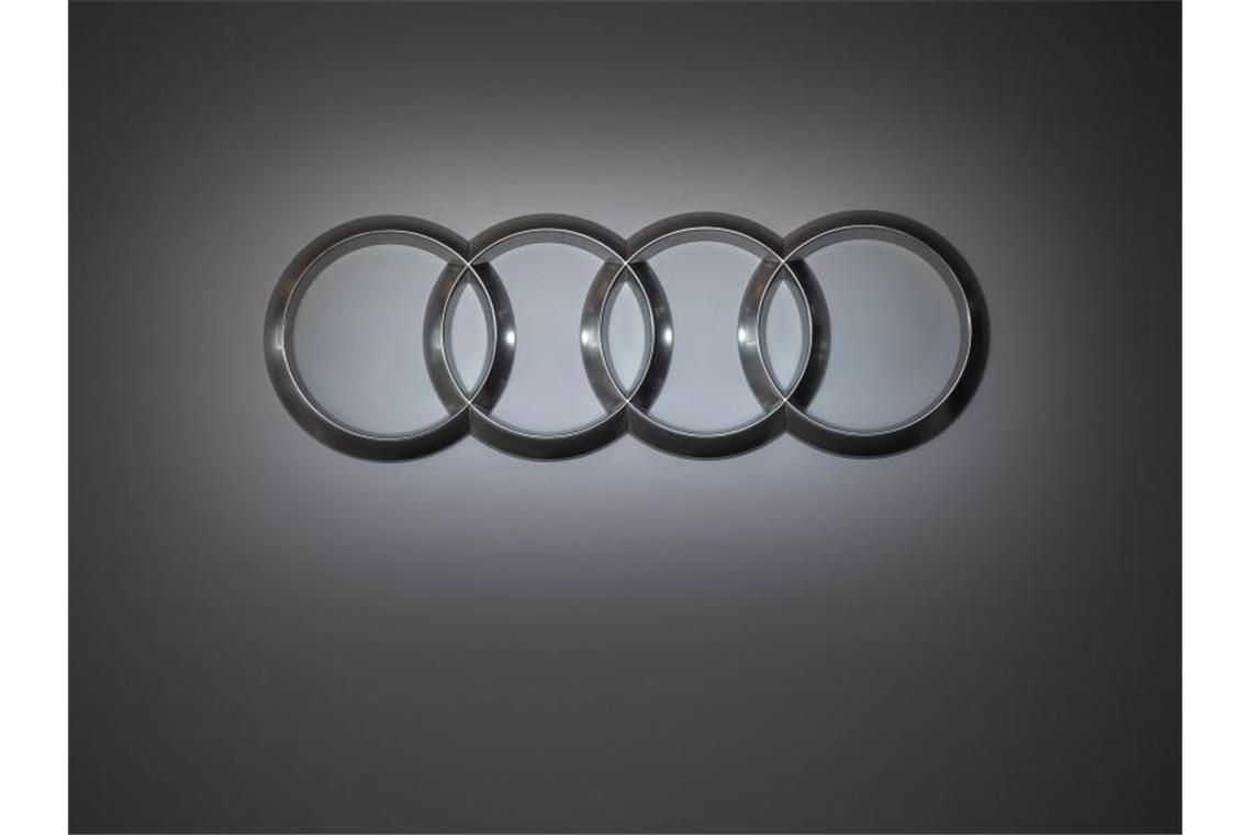 Audi senkt Absatzprognose Das Audi-Logo. Foto: Marijan Murat/dpa/Symbolbild