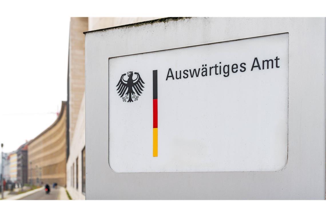 Das Auswärtige Amt sprach am Mittwoch von „klaren Hinweisen“.