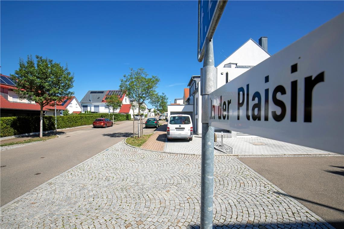 Die Traumplätze sind längst rar Das Baugebiet Katharinenplaisir in Backnang ist rund sechs Hektar groß und bis auf neun Grundstücke bebaut. Foto: A. Becher