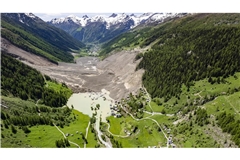 Das Bergdorf Blatten im schweizerischen Kanton Wallis existiert nach dem Bergsturz nicht mehr.