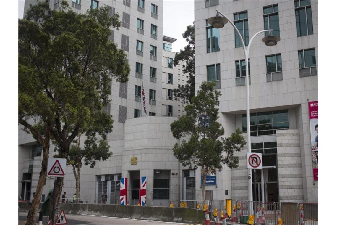 Das britische Konsulat in Hongkong. Foto: Jerome Favre/epa