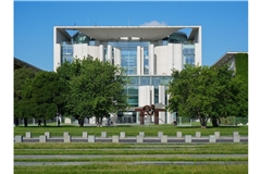 Das Bundeskanzleramt in Berlin.