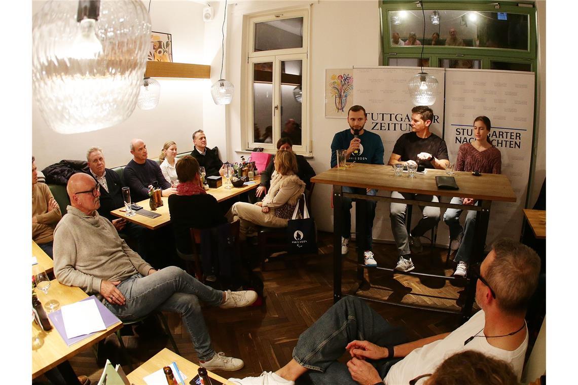 Talk mit Leo Neugebauer und Alina Kenzel – Olympia-Stars hautnah erleben Das Café in Bad Cannstatt ist nun immer wieder Schauplatz unseres Live-Talks.
