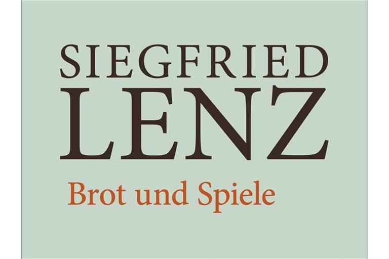 Das Cover des Buches „Brot und Spiele“ von Autor Siegfried Lenz. Foto: Hoffmann und Campe Verlag/dpa