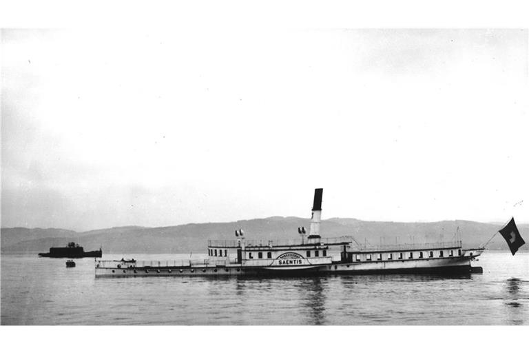 Das Dampfschiff „Säntis“ wurde im Jahr 1933 ausgemustert und im Bodensee versenkt.