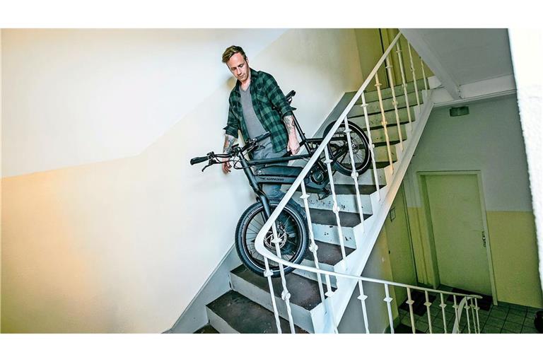 Das E-Bike muss nicht unbedingt im Keller lagern.