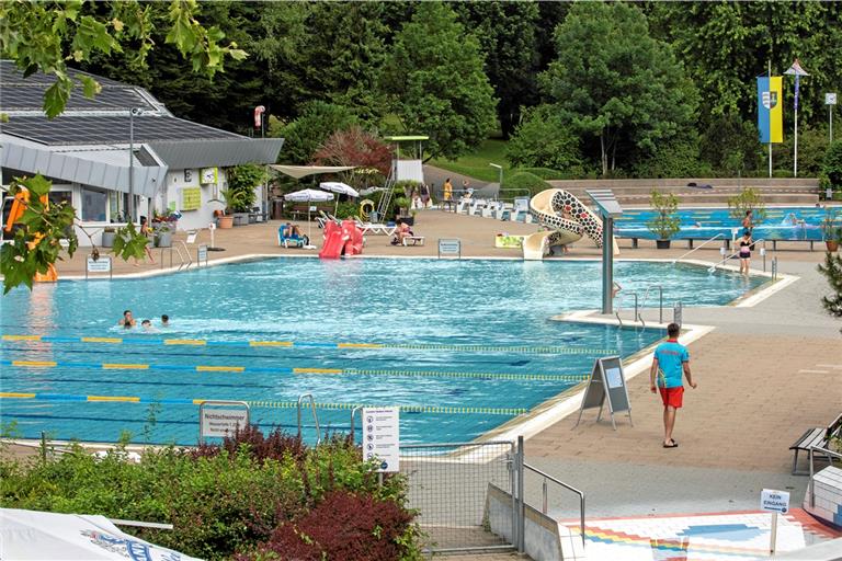 Das Einhalten der Abstandsregeln ist im Backnanger Freibad bis jetzt kein Problem. Das Limit von 1000 Badegästen, die sich maximal gleichzeitig auf dem Gelände aufhalten dürfen, wurde seit der Wiedereröffnung an keinem Tag erreicht. Fotos: A. Becher