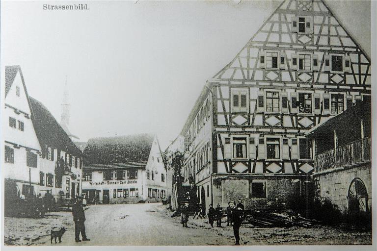 Das Einhorn ist die Visitenkarte von Oppenweiler. Repro: Jörg Fiedler