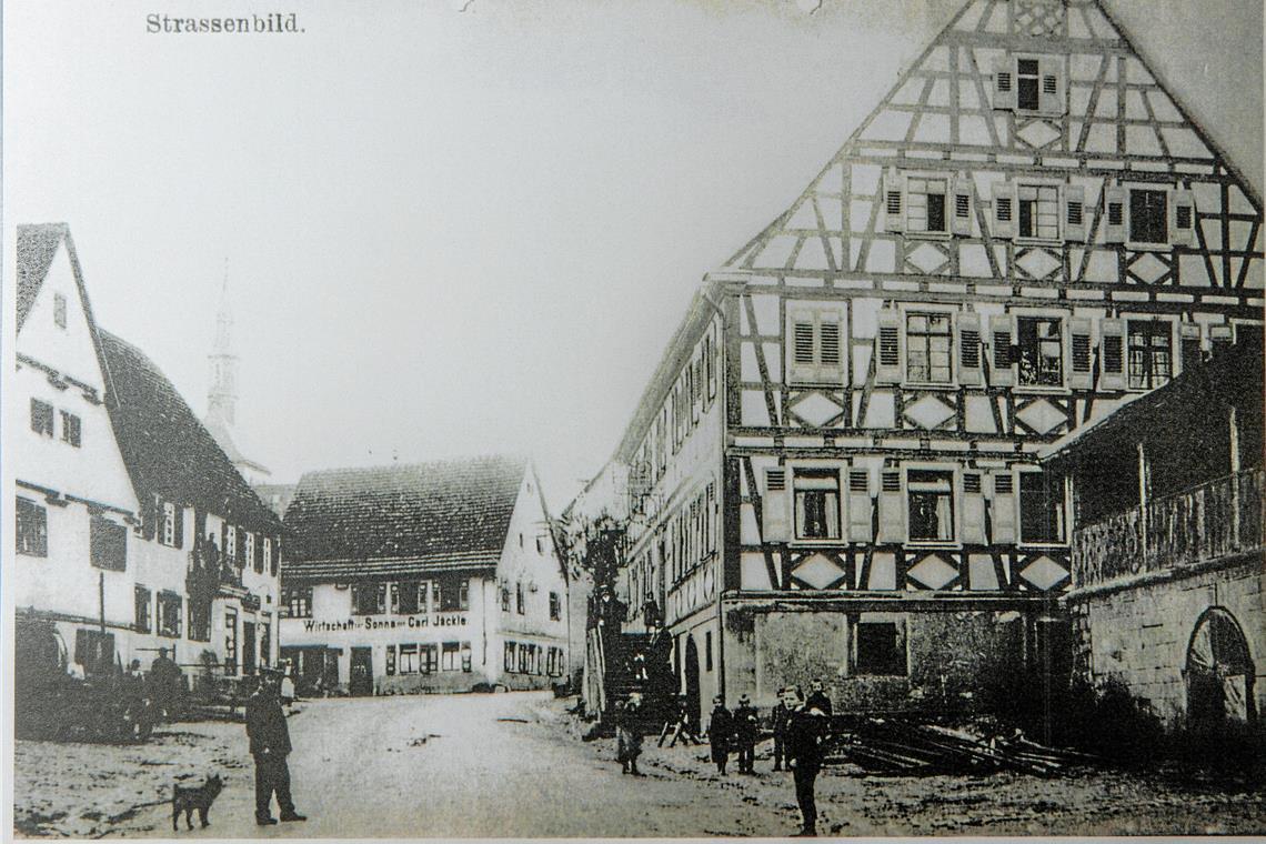 Das Einhorn ist die Visitenkarte von Oppenweiler. Repro: Jörg Fiedler