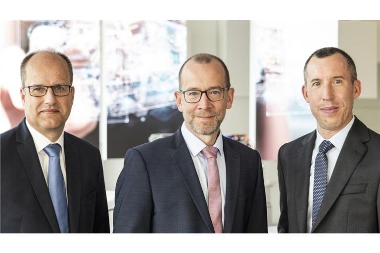 Das erfolgreiche Bosch-Trio:  Kai Weeber, Christoffer Uhr und Pierre Andrieu (von links)