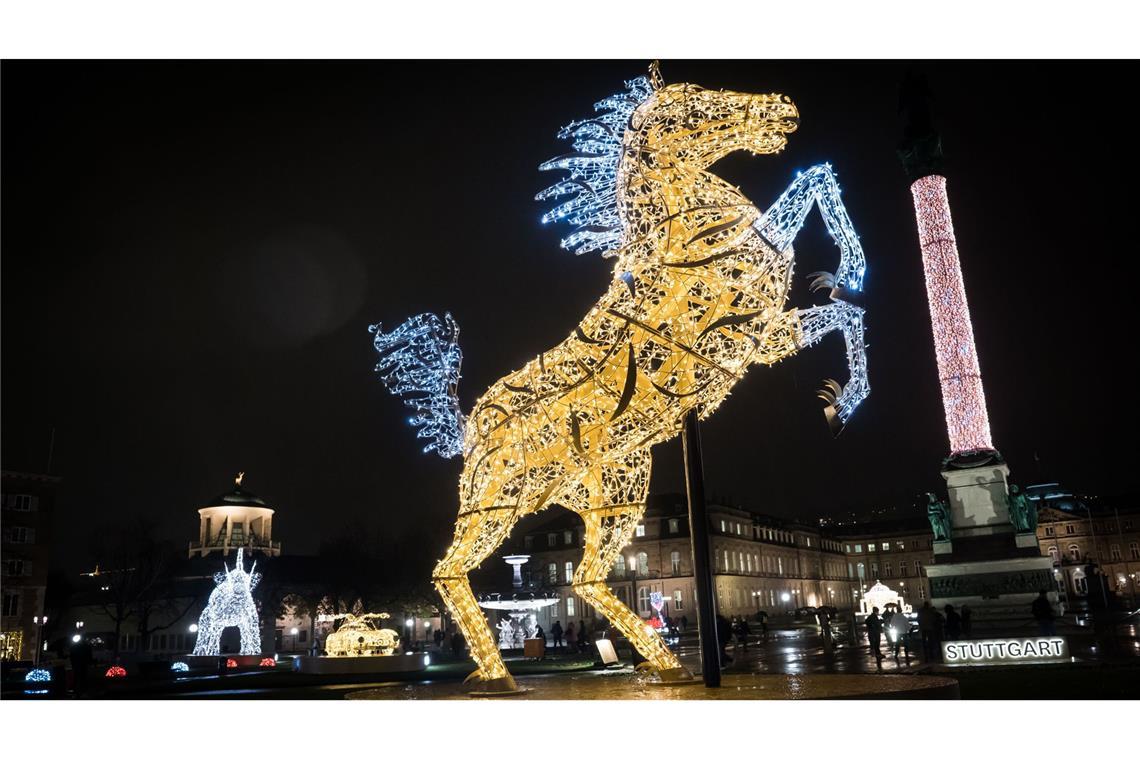 Das „Feuerpferd“ oder „Feuer-Pferd“  (hier eine Aufnahme vom „Stuttgarter Rössle“) ist in China das Symbol des Jahres 2026 – ein gutes Omen auch für die Landeshauptstadt?.