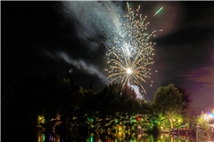 Das Feuerwerk beim Sommernachtsfest am Fornsbacher Waldsee ist umstritten.
