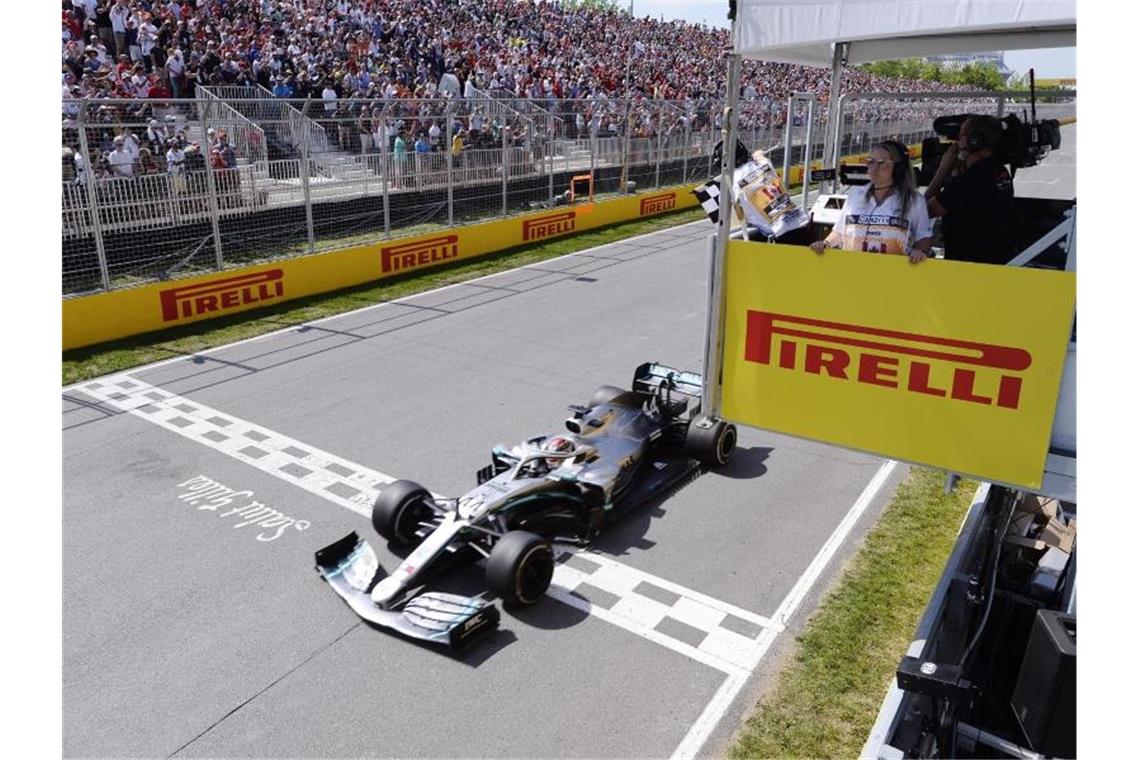 Formel-1-Rennen in Kanada abgesagt - Istanbul als Ersatz Das Formel-1-Rennen in Kanada wurde erneut abgesagt. Den letzten Grand Prix in Montreal gewann Lewis Hamilton. Foto: Paul Chiasson/The Canadian Press/AP/dpa