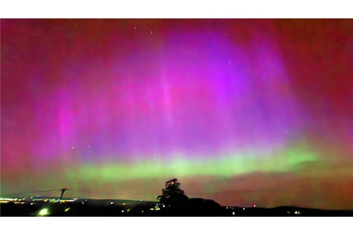 Das Foto wurde am Aussichtspunkt Haube in der Nacht auf den 11.05.2024 (zwischen...