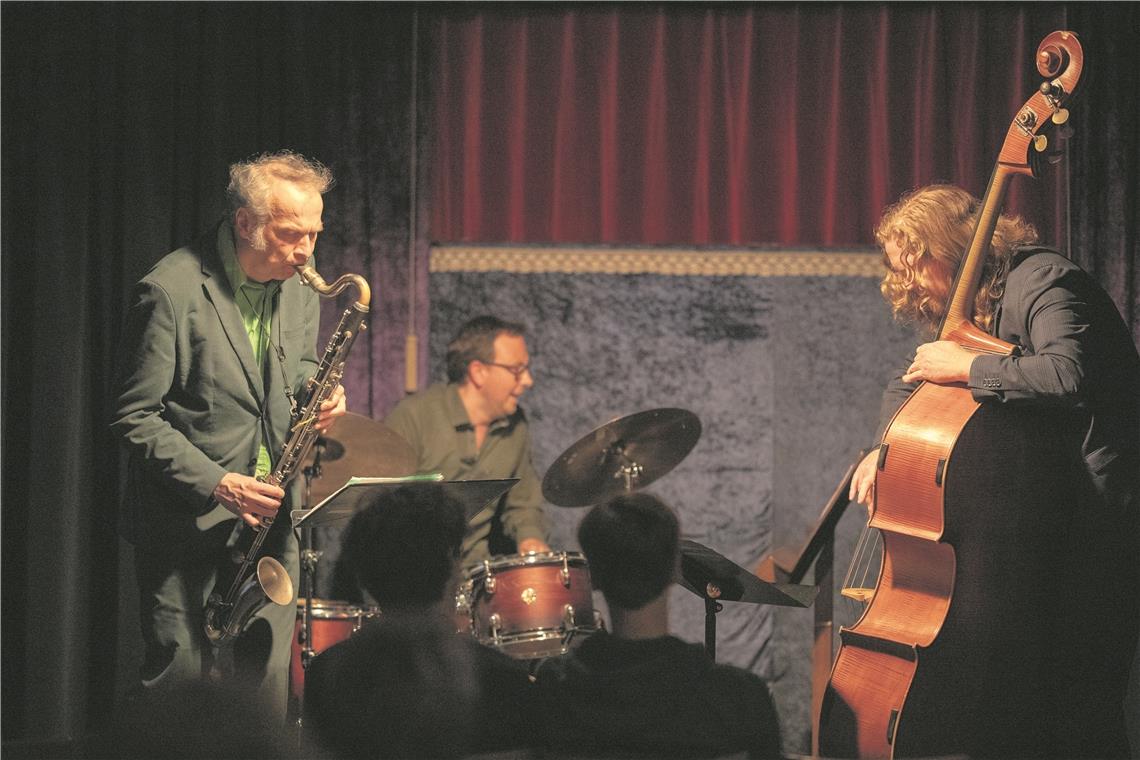 Herrlich abgedrehtes Konzert mit viel Humor Das Fusk-Trio bescherte dem Publikum einen Abend mit viel Jazz und Swing. Foto: A. Becher