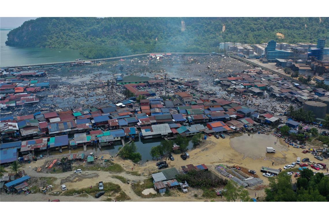 Das Gebiet ist dicht besiedelt.