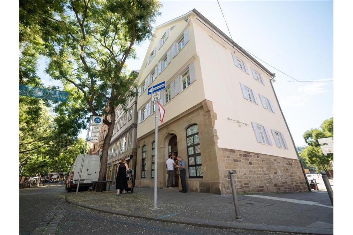 Das Geburtshaus des Philosophen Hegel (1770-1831). Foto: Sebastian Gollnow/dpa/Archivbild