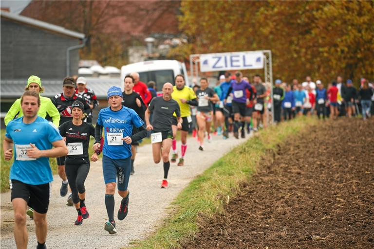 Das Gelände an der Hardtwaldhalle bleibt auch beim 25. Aspacher Volkslauf das Ziel. Start des Zehn-Kilometer-Laufs ist diesmal allerdings an der historischen Kelter. Foto: Alexander Becher