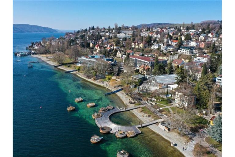 Das Gelände der Landesgartenschau in Überlingen am Bodensee. Foto: Felix Kästle/dpa/Archivbild