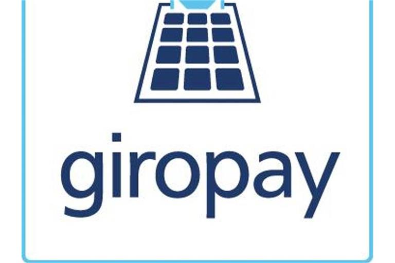 Das Giropay-Logo. Von diesem Montag (10.5.) an führen die Institute nach und nach ihre Online-Bezahlverfahren Paydirekt, Giropay und Kwitt unter der Marke Giropay zusammen. Foto: DSGV/dpa