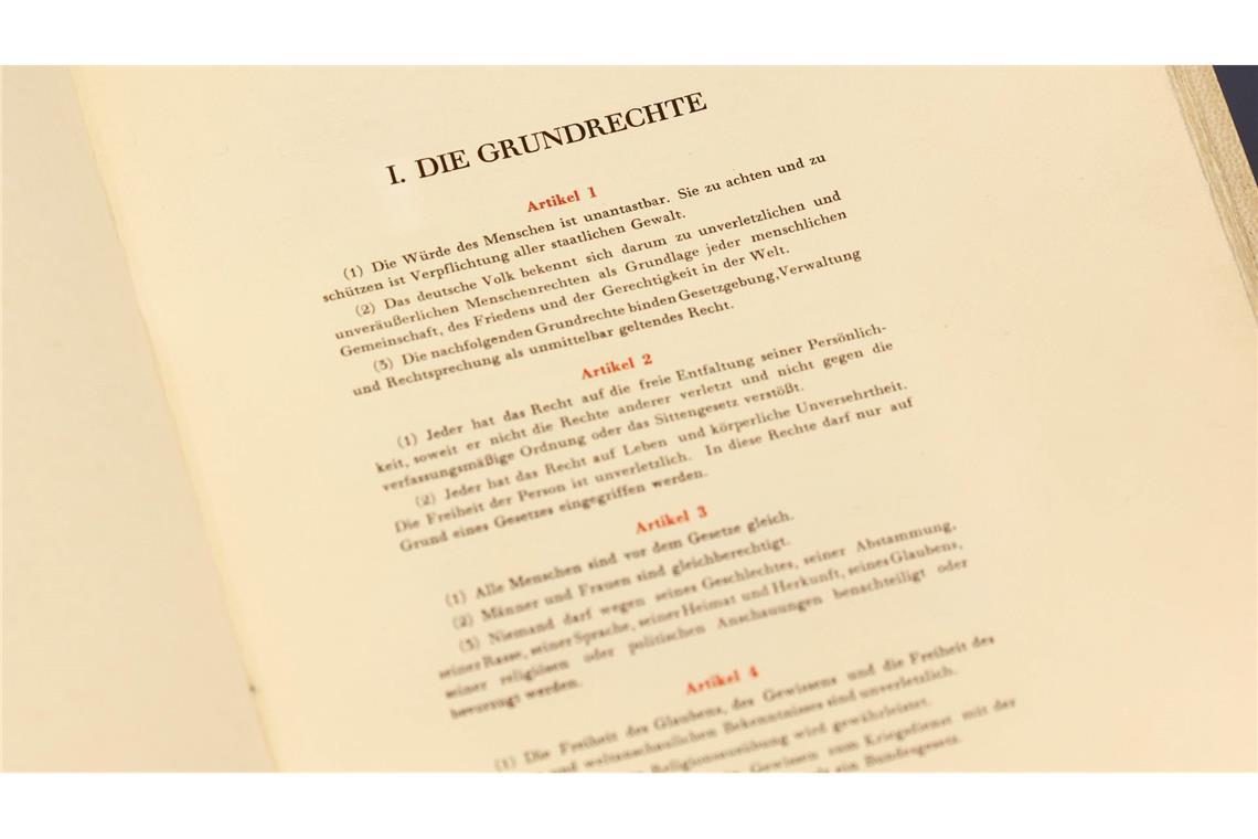 Das Grundgesetz mit seinen verbrieften Rechten ist aus Sicht von Bundespräsident Steinmeier ein Grund zum Feiern