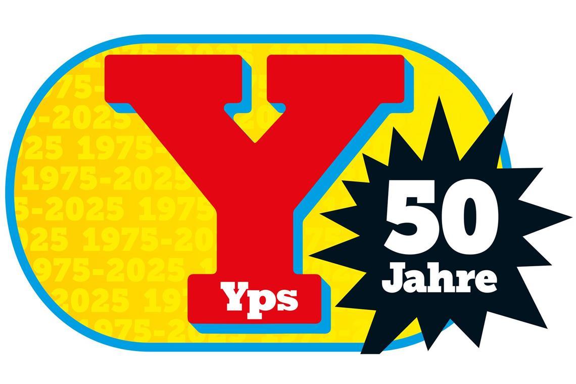 Astronaut Alexander Gerst stand als Kind auf „Yps“-Comics Das Handout zeigt das Logo vom Jubiläumsheft zum 50. Geburtstag der Zeitschrift „Yps“. Die Ausgabe soll am 4. September erscheinen.