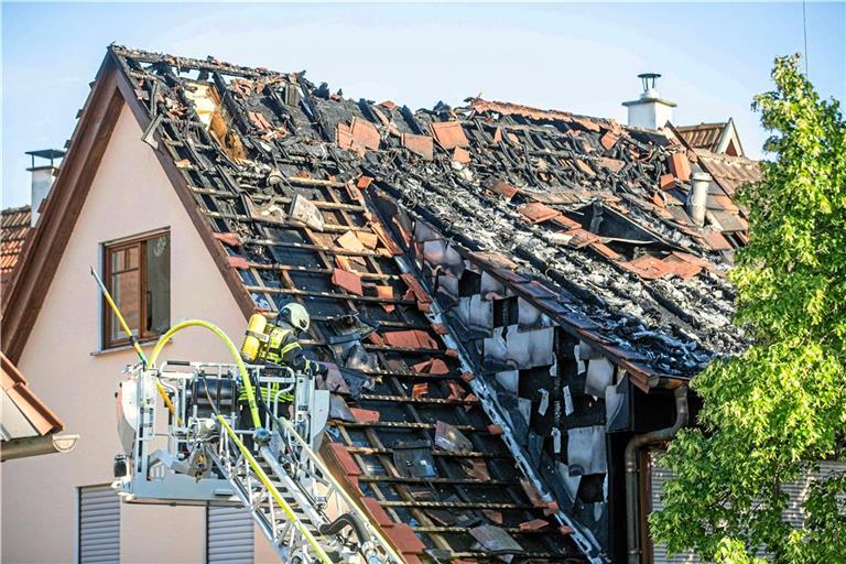 Das Haus ist nicht mehr bewohnbar. Foto: 7aktuell.de/Simon Adomat