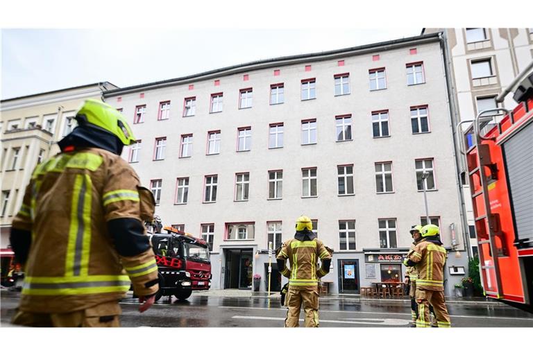 Das Haus wurde wegen Einsturzgefahr geräumt.