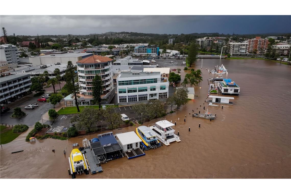 Verheerendes Hochwasser in Australien - mehrere Vermisste Das Hochwassergebiet liegt nördlich von Sydney.