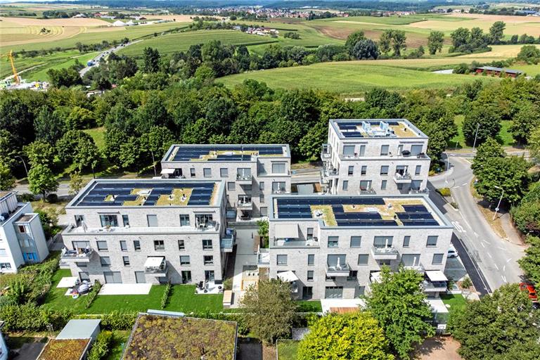 Das jüngste Projekt der Baugeno Backnang: das Projekt am Dresdener Ring. Hier wurde die geforderte Quote sogar übertroffen. Foto: Baugeno
