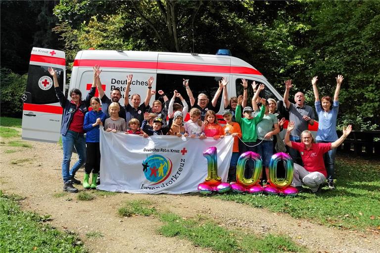 Das Jugendrotkreuz im Landkreis feierte in diesem Jahr sein 100-jähriges Bestehen. Fotos: DRK Rems-Murr